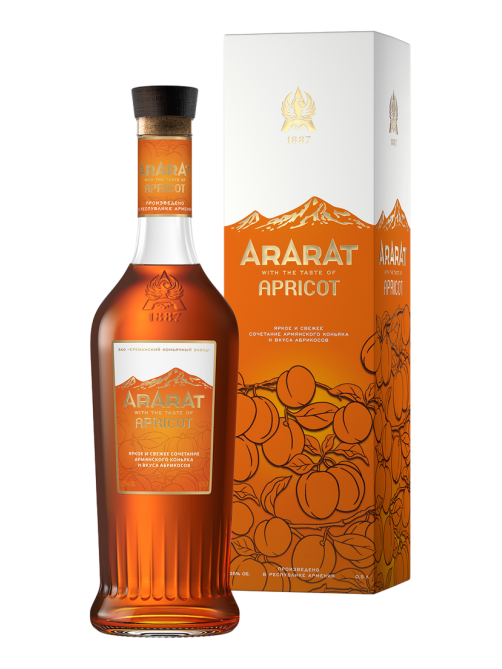 Напиток спиртной Арарат Apricot на основе коньяка со вкусом абрикоса, 0.5л