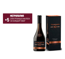 Бренди Torres 10 Smoked Barrel в подарочной упаковке, 0.7л
