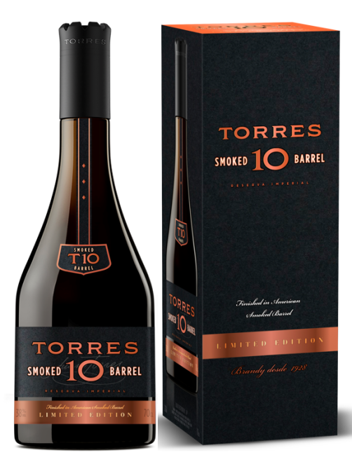 Бренди Torres 10 Smoked Barrel в подарочной упаковке, 0.7л