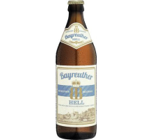 Пиво Bayreuther Hell светлое фильтрованное, 0.5л