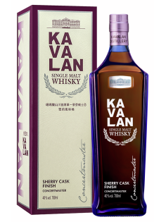Виски Kavalan Concertmaster Sherry Cask Finish в подарочной упаковке, 0.7л
