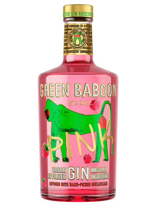 Джин Green Baboon Pink, 0.7л