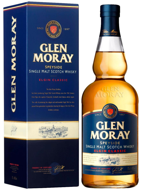 Виски шотландский Glen Moray Classic в подарочной упаковке, 0.7л