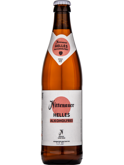Пиво Nittenauer Helles безалкогольное, 0.5л