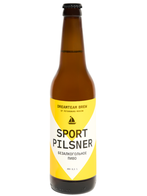 Пиво Dreamteam Brew Sport Pilsner безалкогольное, 450мл