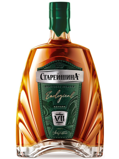 Коньяк Старейшина 7 лет в подарочной упаковке, 0.5л