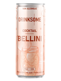 Напиток безалкогольный Drinksome Cocktail Bellini Коктейль Беллини газированный, 330мл