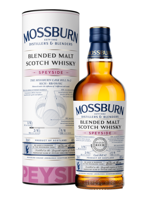 Виски шотландский Mossburn Speyside в подарочной упаковке, 0.7л