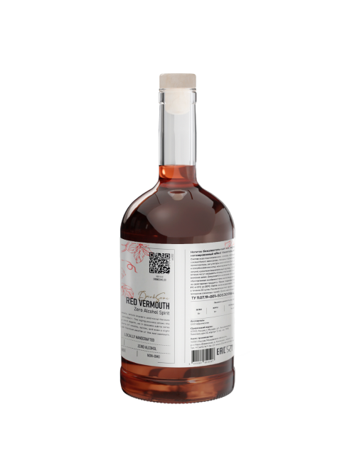 Напиток безалкогольный Drinksome Red Vermouth Красный Вермут негазированный, 0.7л