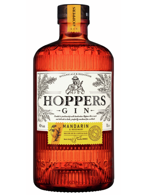 Джин Hoppers мандарин-розмарин, 0.7л