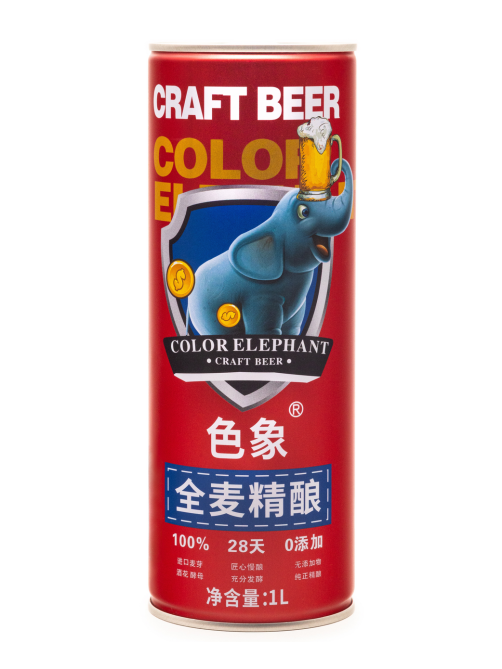 Пиво Chaoliban Color Elephant Сэсян Крафт светлое нефильтрованное, 1л