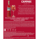 Ликер десертный Campari в подарочной упаковке с бокалом, 0.7л
