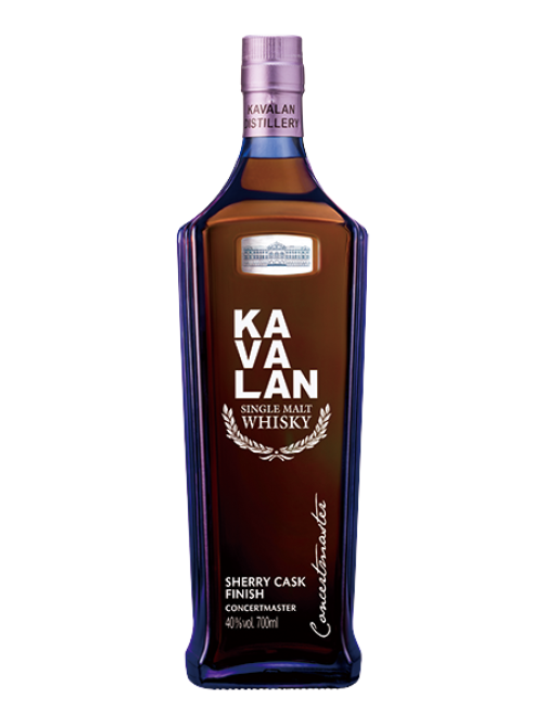 Виски Kavalan Concertmaster Sherry Cask Finish в подарочной упаковке, 0.7л