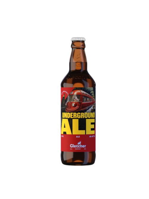 Пиво Gletcher Underground Ale Эль светлое, 0.5л