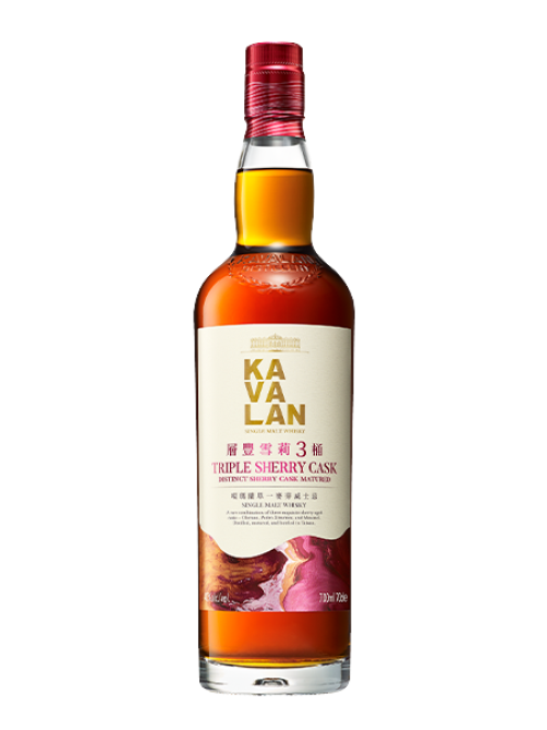 Виски Kavalan Triple Sherry Cask Single Malt в подарочной упаковке, 0.7л