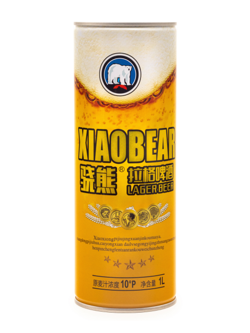 Пиво Xiao Bear Храбрый медведь лагер светлое фильтрованное, 1л