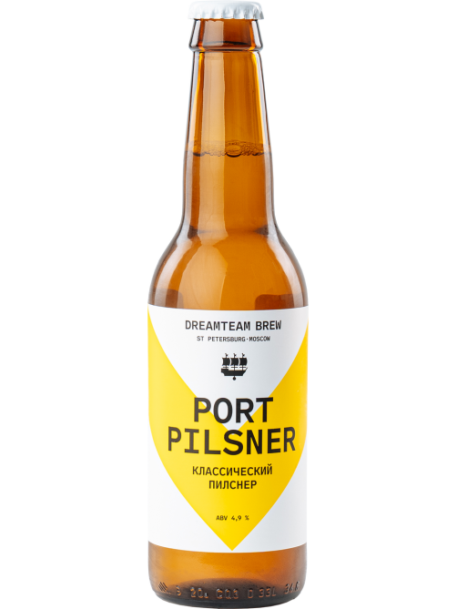 Пиво Dreamteam Brew Port Pilsner светлое, 0.45л