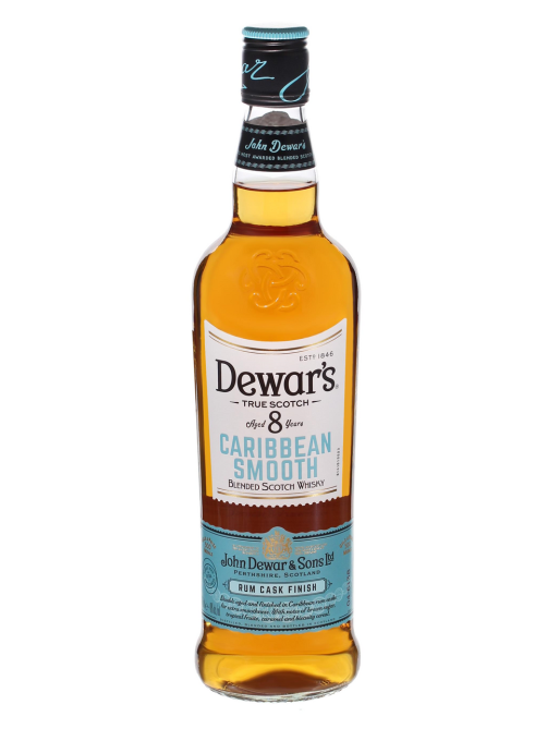 Виски шотландский Dewar's Caribbean Smooth 8 лет, 0.7л