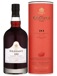 Вино ликерное Портвейн Graham's 10 Year Old Tawny Port красное сладкое туба, 0.75л