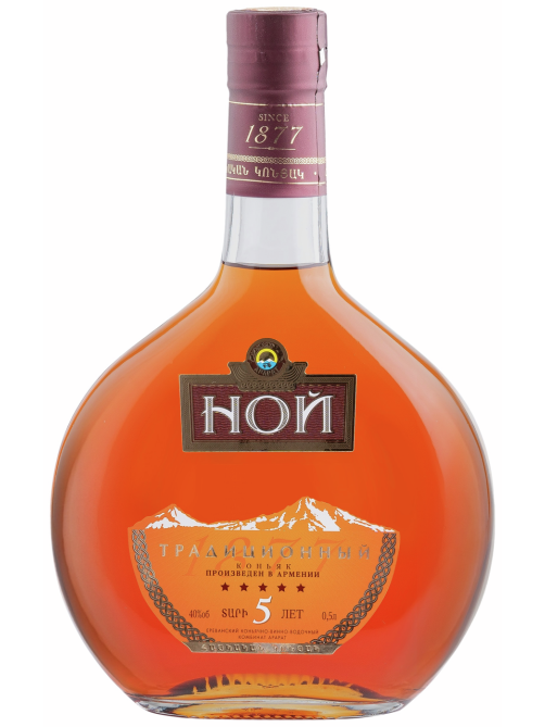 Коньяк Ной Традиционный 5 лет, 0.5л