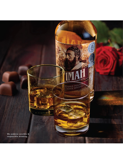 Виски Timah The Double Peat солодовый в подарочной упаковке, 0.75л