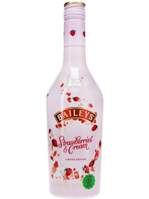 Ликер Baileys Strawberry & Cream с ароматом клубники и сливок, 0.5л