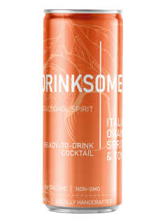 Напиток безалкогольный Drinksome Italian Orange Spritz&Tonic Италиан Оранж Спритц и Тоник газированный, 330мл