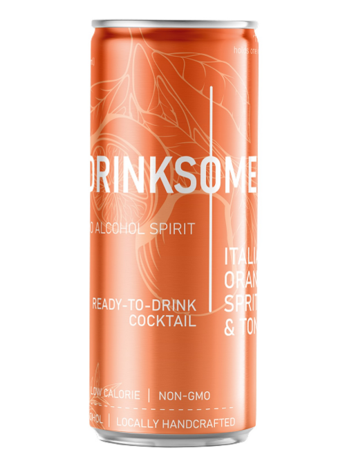 Напиток безалкогольный Drinksome Italian Orange Spritz&Tonic Италиан Оранж Спритц и Тоник газированный, 330мл
