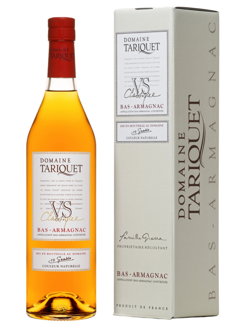 Бренди Domaine Du Tariquet Bas-Armagnac VS в подарочной упаковке, 0.7л