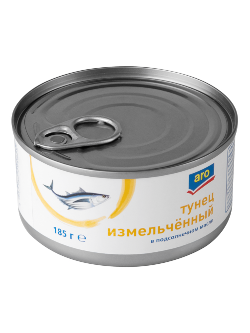 aro Тунец измельченный в масле, 185г