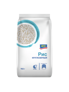 aro Крупа рис круглозерный, 900 г