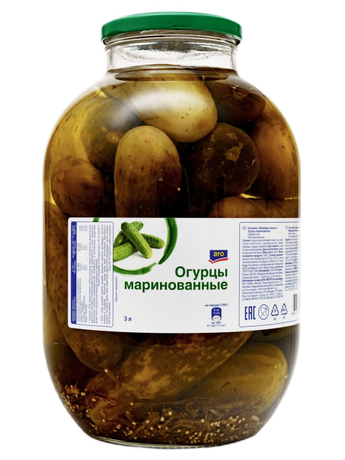aro Огурцы маринованные, 3кг