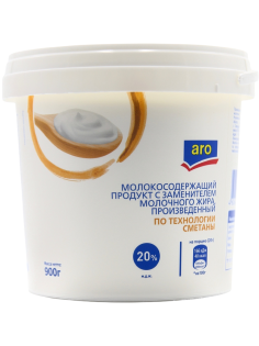 aro Продукт сметанный 20%, 900г