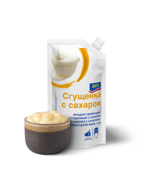 aro Продукт молочный сгущенный с сахаром 1%, 270г