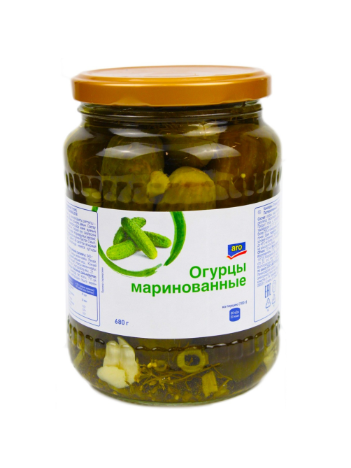 aro Огурцы маринованные, 680г