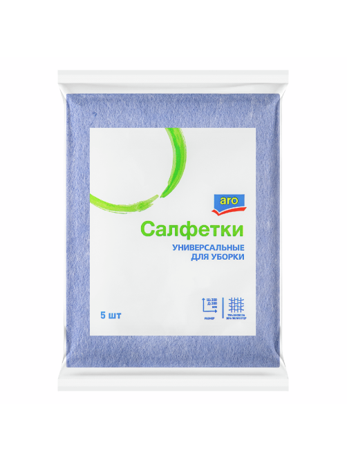 aro Салфетки универсальные вискозные 30 х 38см, 5шт