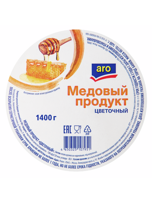 aro Продукт медовый цветочный, 1.4кг
