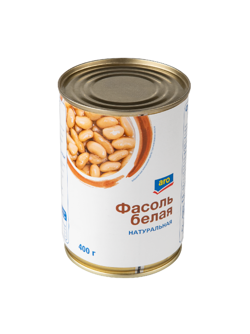 aro Фасоль белая Натуральная, 400г