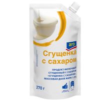 aro Продукт молочный сгущенный с сахаром 1%, 270г