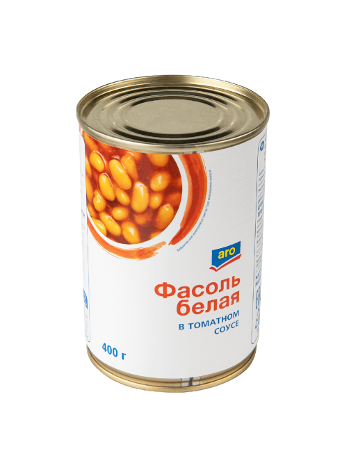 aro Фасоль белая в томатном соусе, 400г