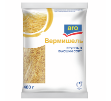 aro Макароны вермишель высший сорт, 400г