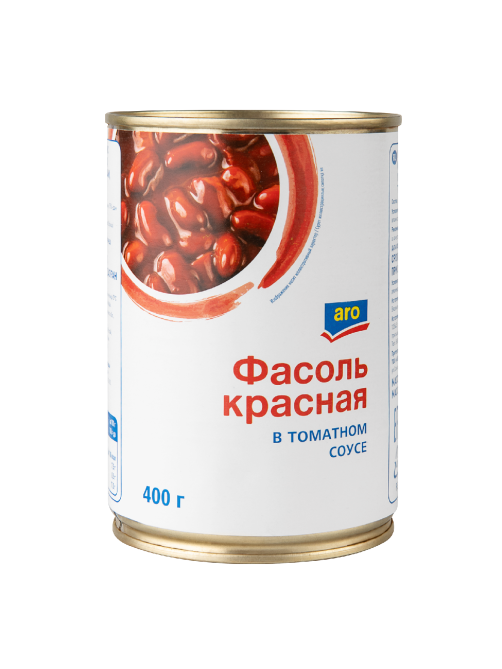 aro Фасоль красная в томатном соусе, 400г