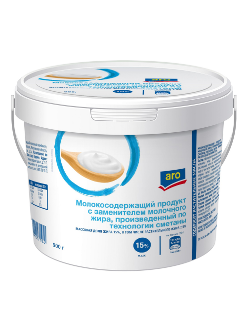 aro Продукт сметанный 15%, 900г