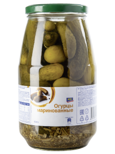aro Огурцы маринованные, 1.5кг
