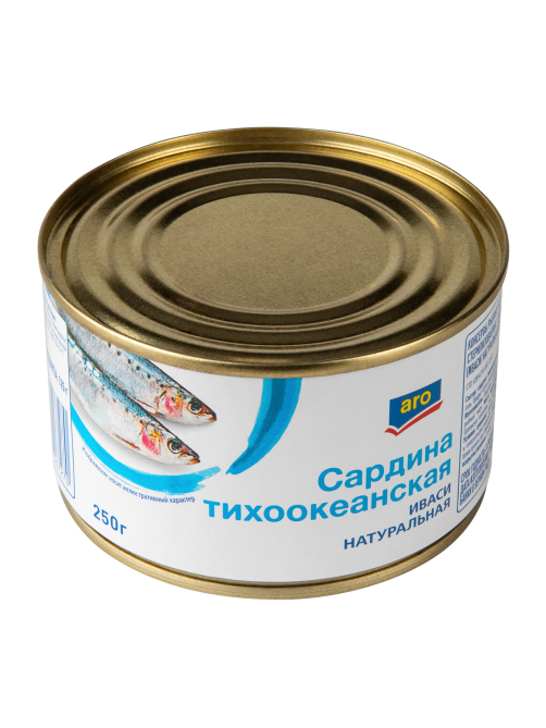 aro Сардина тихоокеанская Иваси натуральная, 250г