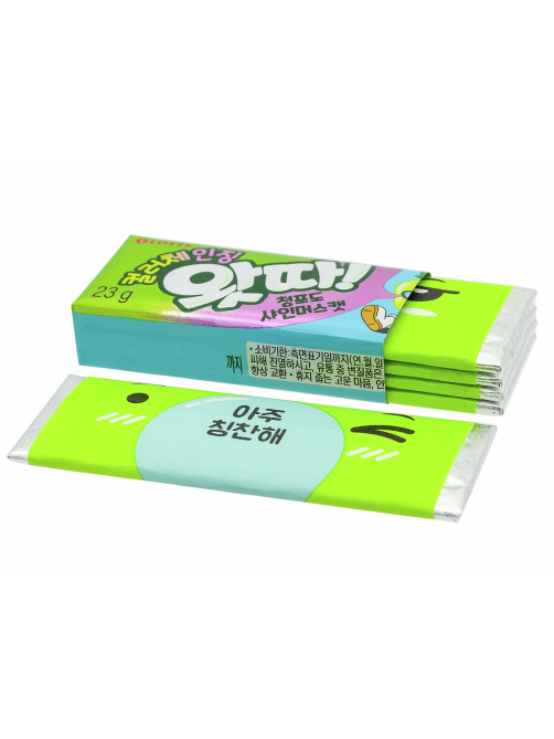 Жевательная резинка Lotte Whatta Green Grape, 23г