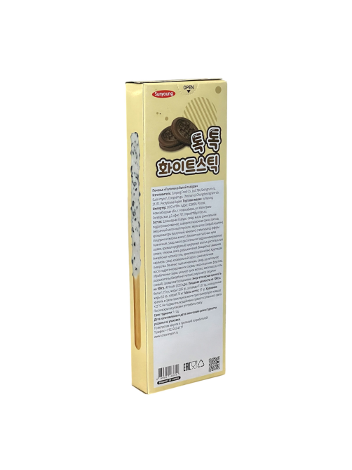 Палочки Sunyoung Food белая глазурь, 57г