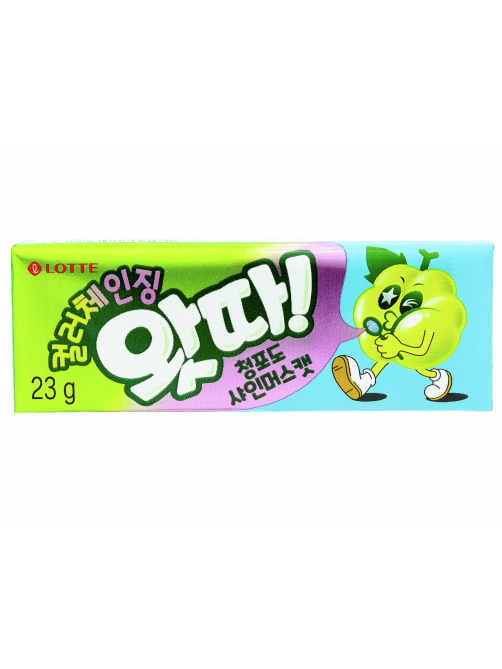 Жевательная резинка Lotte Whatta Green Grape, 23г