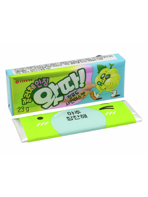 Жевательная резинка Lotte Whatta Green Grape, 23г