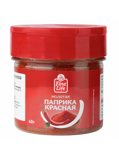 Fine Life Приправа паприка красная молотая, 60г